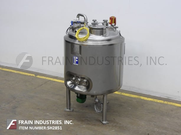 150 gallon Feldmeier #TK115, 316L Stainless Steel insulated internal vacuum tank, 36" dia. x 42" deep, 50 psi - Image 5