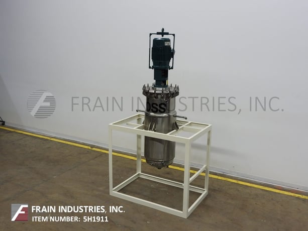 50 gallon Ross, 304 Stainless Steel jacketed process tank, 17-3/4" diameter x 48" straight wall, 40/50 psi - Image 5
