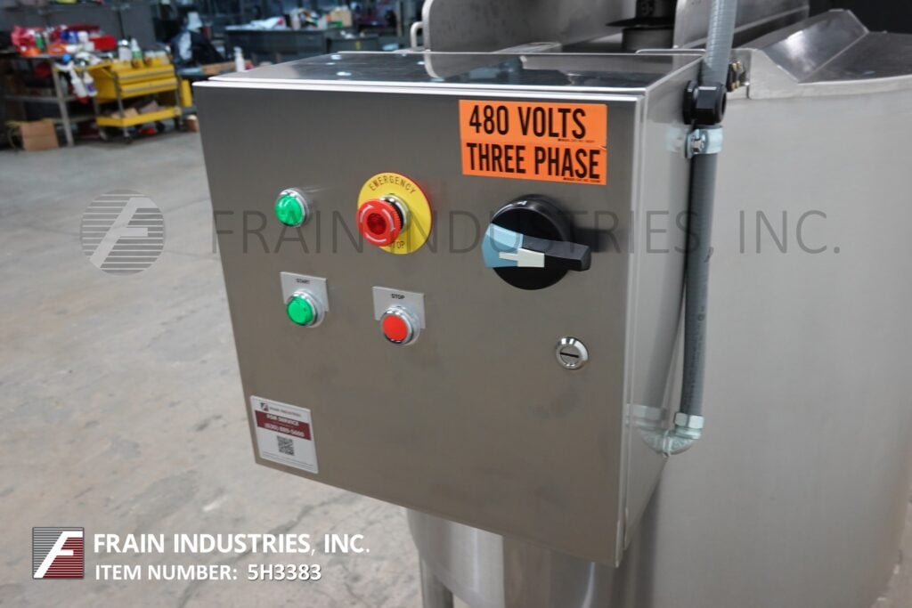 100 gallon Highland #OH8575.5, 316 Stainless Steel full jacketed mixing tank, 32" diameter x 32" deep, 55 psi - Image 2