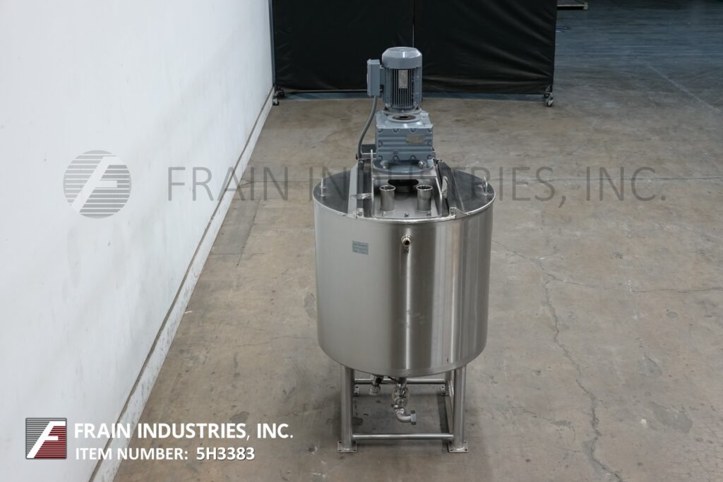 100 gallon Highland #OH8575.5, 316 Stainless Steel full jacketed mixing tank, 32" diameter x 32" deep, 55 psi - Image 4