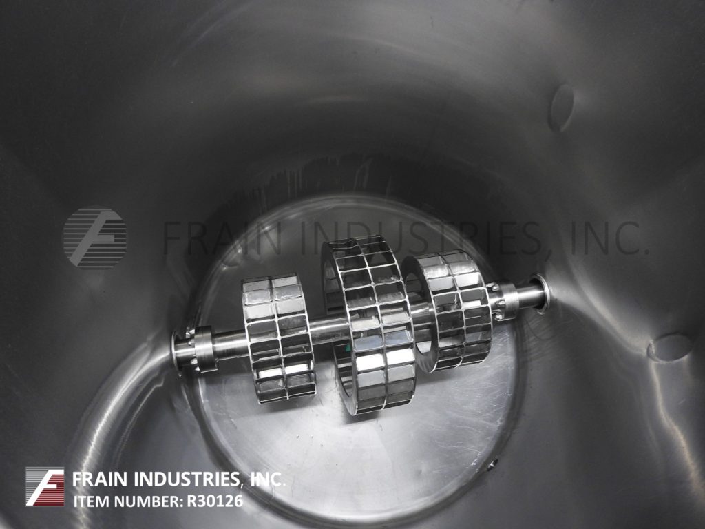 300 gallon Lee #300DBT, 316 Stainless Steel single wall tank, 44" diameter x 55" deep with dish style bottom - Image 2