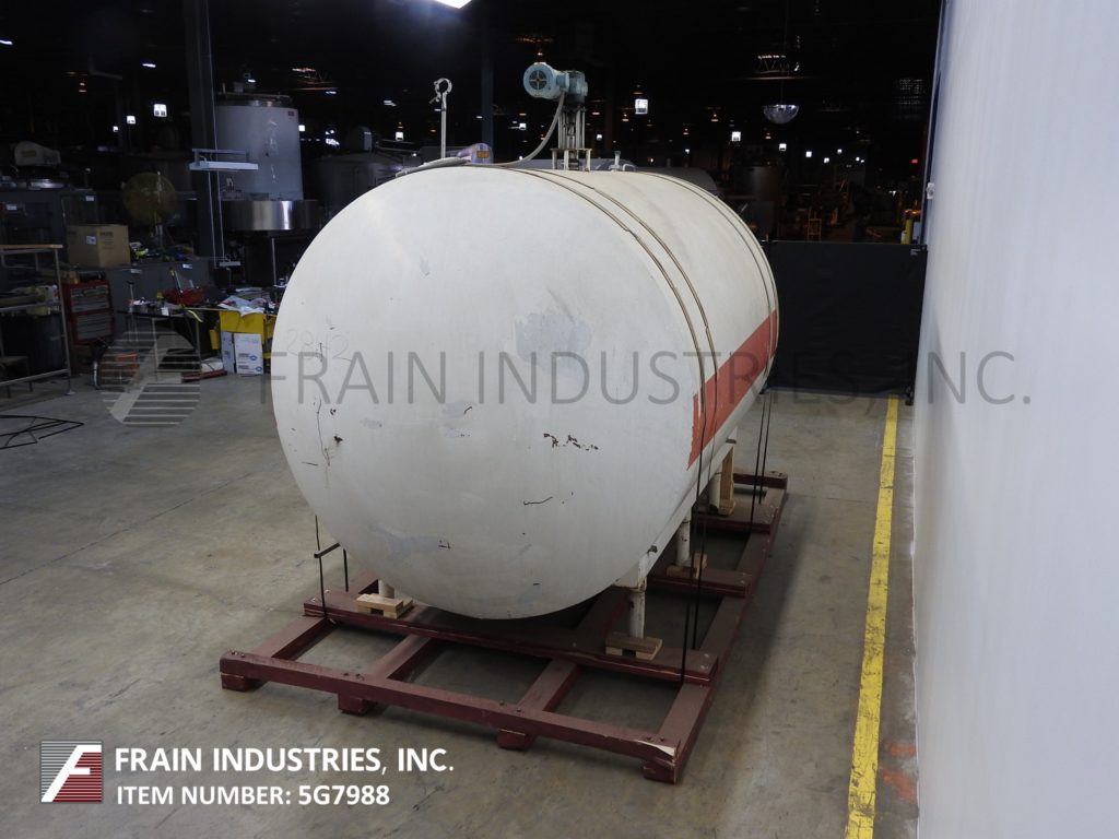 2800 gallon Cherry Burrell, 304 Stainless Steel insulated horizontal tank, 84" diameter x 120" straight side - Image 4