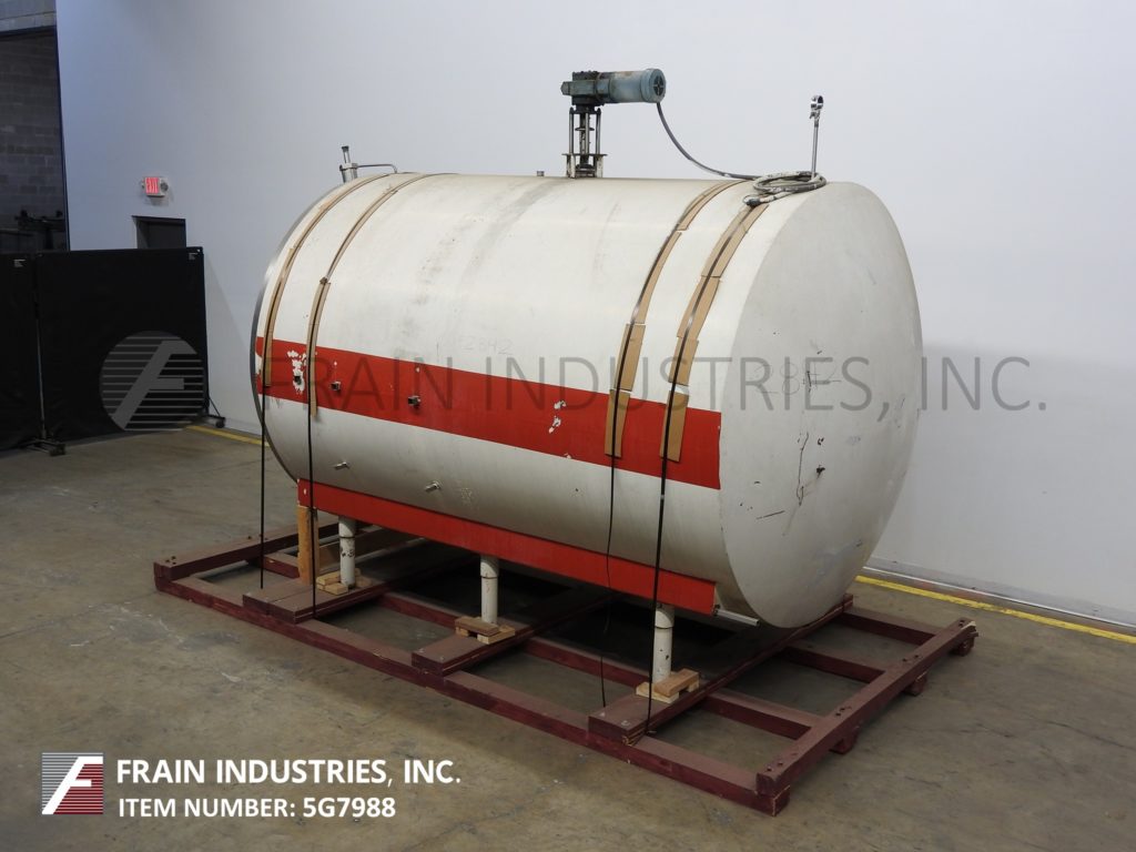 2800 gallon Cherry Burrell, 304 Stainless Steel insulated horizontal tank, 84" diameter x 120" straight side - Image 5