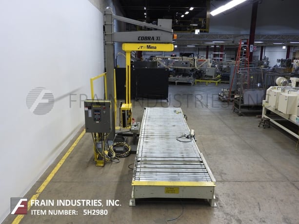 Mima #Cobra-XL, automatic, overhead spiral style stretch wrapper, 10-35 loads per hour, 57" W x 262" L roller - Image 3