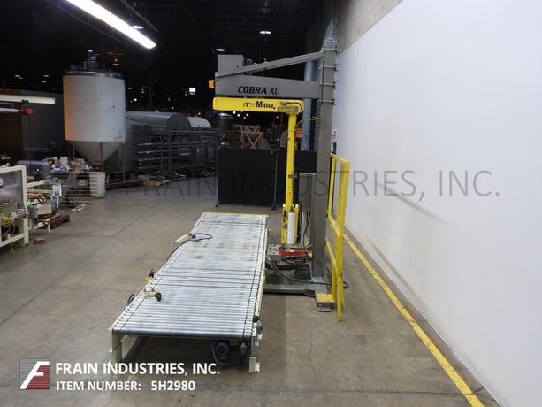 Mima #Cobra-XL, automatic, overhead spiral style stretch wrapper, 10-35 loads per hour, 57" W x 262" L roller - Image 4