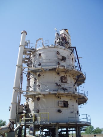 25' 9-3/4" x 72" Ram Engineering, pinions thru hydraulic drive, 20 HP, bucket elevator, 1987 - Image 7