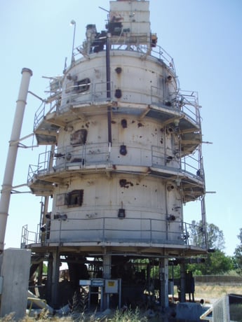 25' 9-3/4" x 72" Ram Engineering, pinions thru hydraulic drive, 20 HP, bucket elevator, 1987 - Image 8