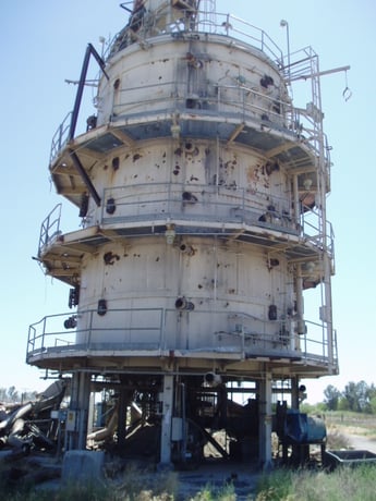 25' 9-3/4" x 72" Ram Engineering, pinions thru hydraulic drive, 20 HP, bucket elevator, 1987 - Image 9