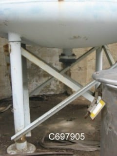 2000 gallon Rubber Lined tank, 50 psi, 6' x 10', 24" manway top, dished top & bottom, (3) 2" top inlet, 4" - Image 2
