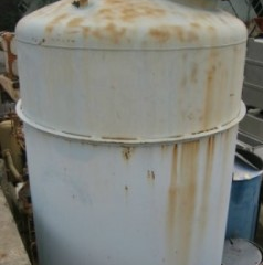 2000 gallon Rubber Lined tank, 50 psi, 6' x 10', 24" manway top, dished top & bottom, (3) 2" top inlet, 4" - Image 3