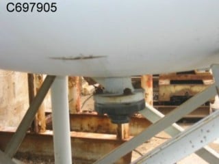2000 gallon Rubber Lined tank, 50 psi, 6' x 10', 24" manway top, dished top & bottom, (3) 2" top inlet, 4" - Image 4