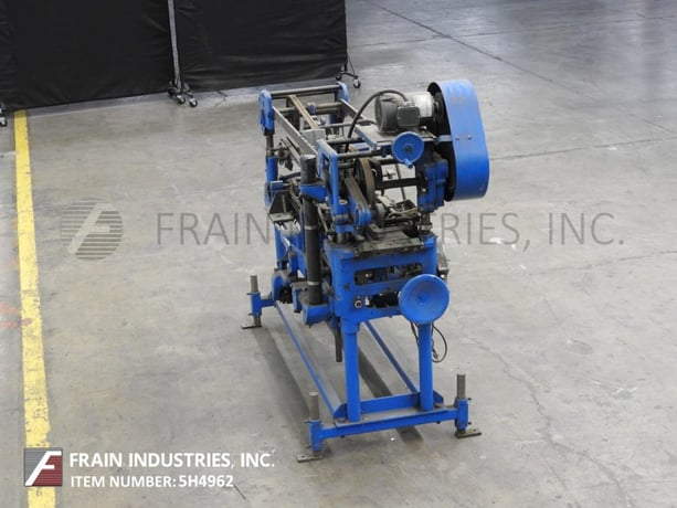 Mateer Burt #408D, roll thru hot glue labeler, 10-600 containers per minute, with single label magazine - Image 4