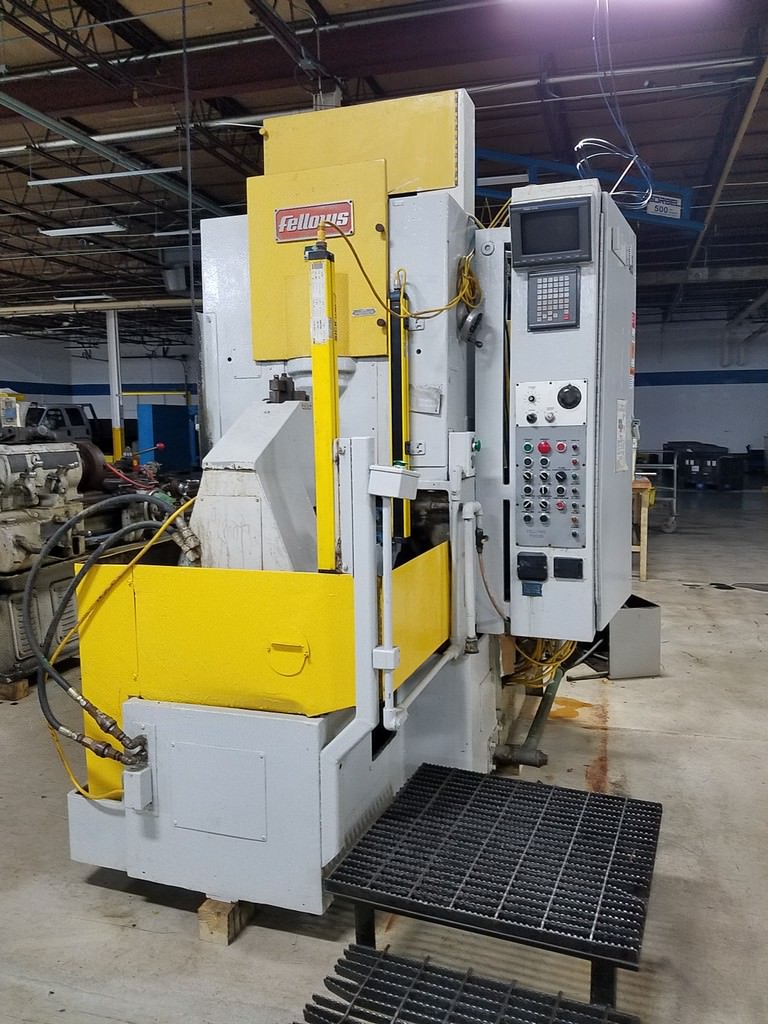 Fellows #10-4, Fanuc PowerMate D, 10" dia., 4" face,cutter guard assembly,tailstock, #29369 - Image 1