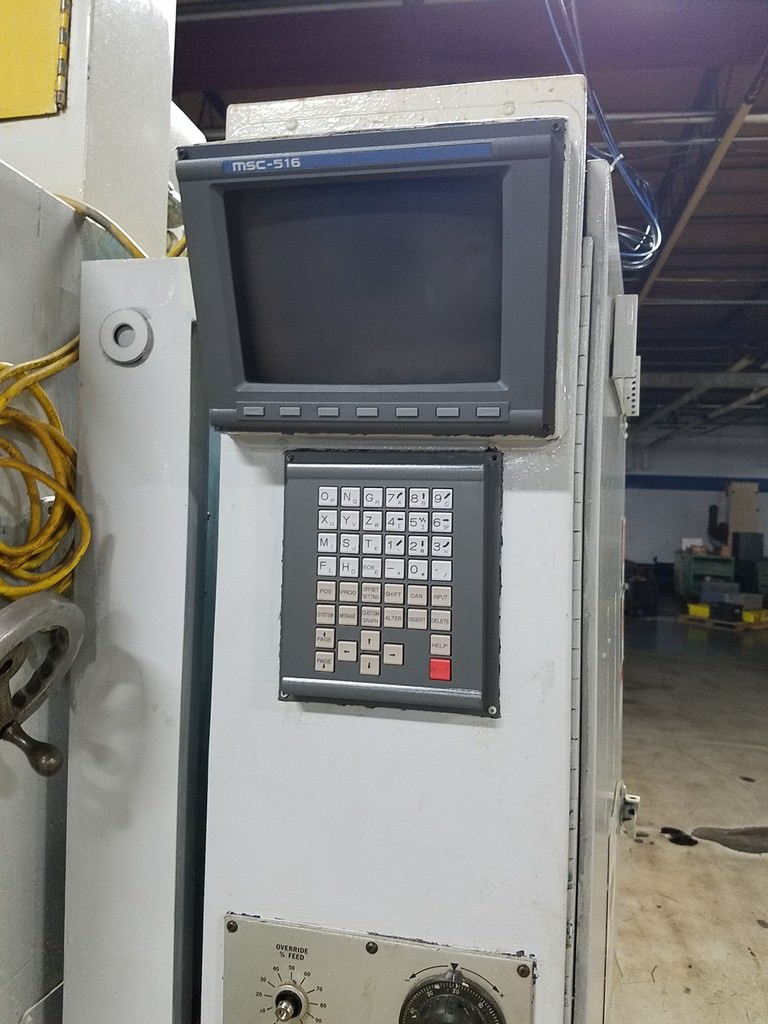 Fellows #10-4, Fanuc PowerMate D, 10" dia., 4" face,cutter guard assembly,tailstock, #29369 - Image 2