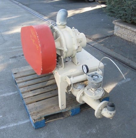 Roots #65U-RA1, lobe type, 3" in/out, 10 HP, 1740 RPM, good condition 230/460 V. - Image 4