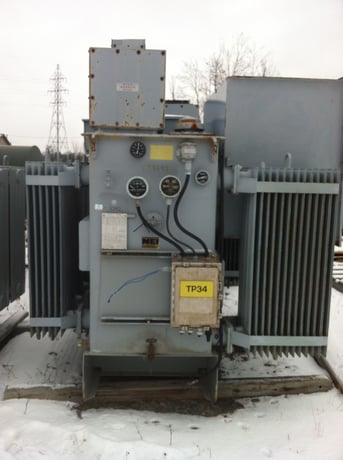 2500-3333 KVA 24940 Delta Primary, 600Y Secondary, Westinghouse, station, side-side - Image 1