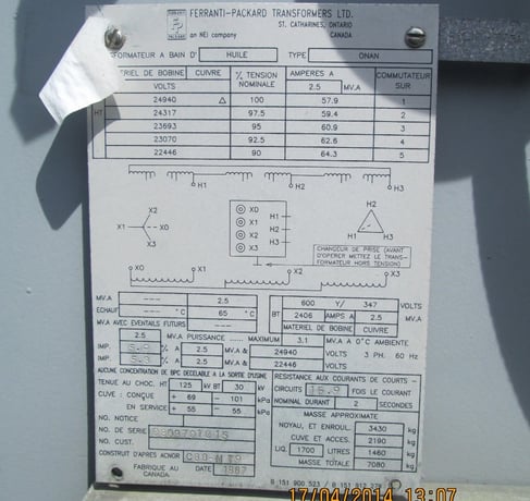 2500-3333 KVA 24940 Delta Primary, 600Y Secondary, Westinghouse, station, side-side - Image 4