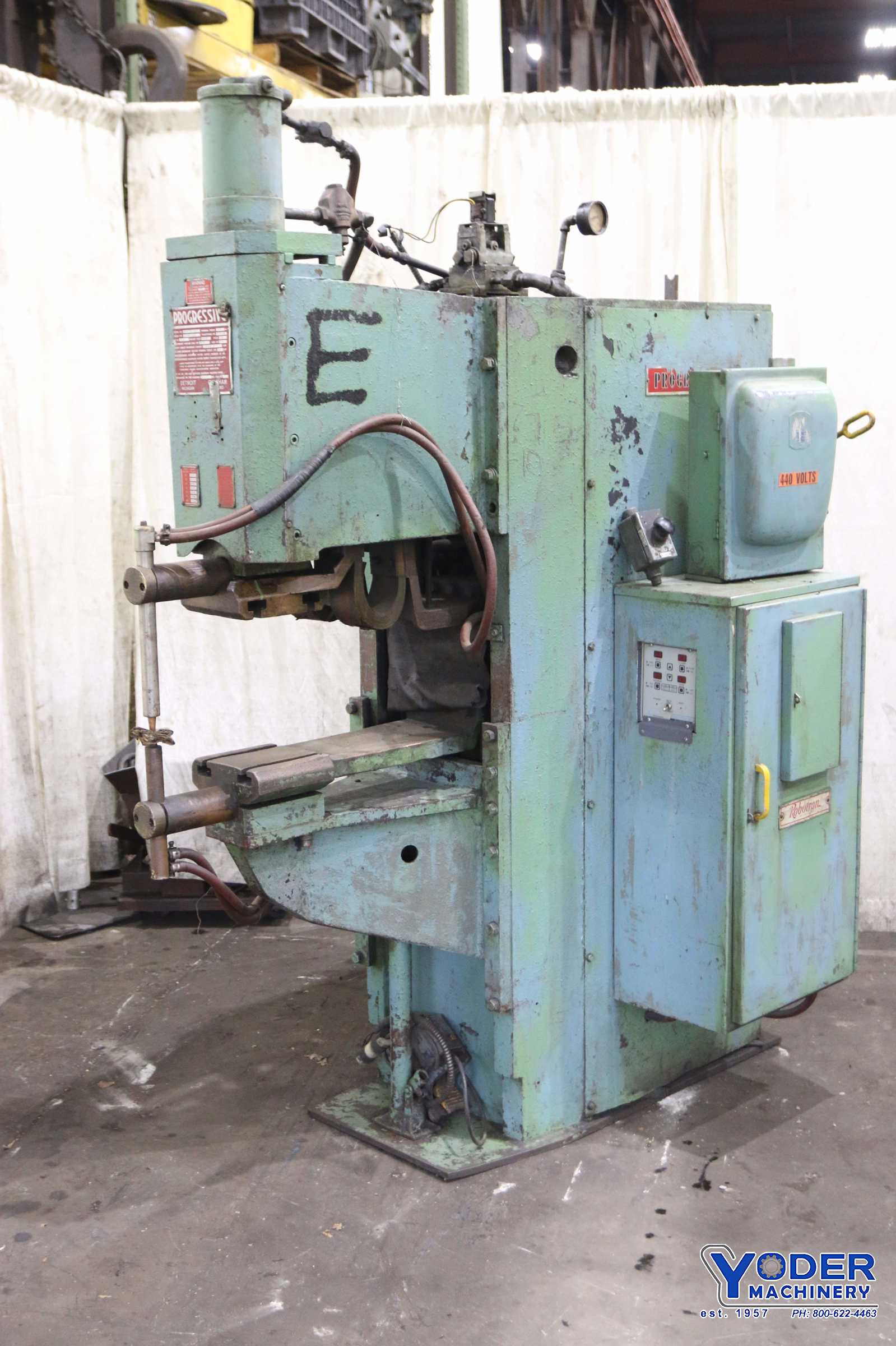 75 KVA Progressive #PRA75-18, spot welder, 18" throat, digital display, 1200 lb.force, #71254 - Image 1