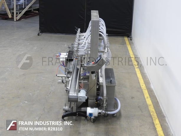 Accutek #APOF10, automatic, inline, 10-head, Stainless Steel, pressure gravity overflow filler - Image 3