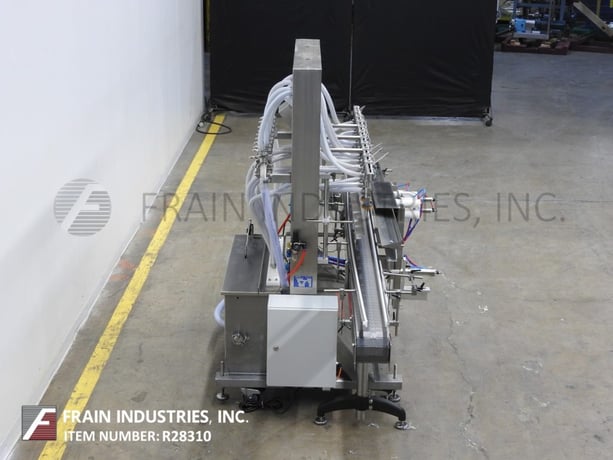 Accutek #APOF10, automatic, inline, 10-head, Stainless Steel, pressure gravity overflow filler - Image 4