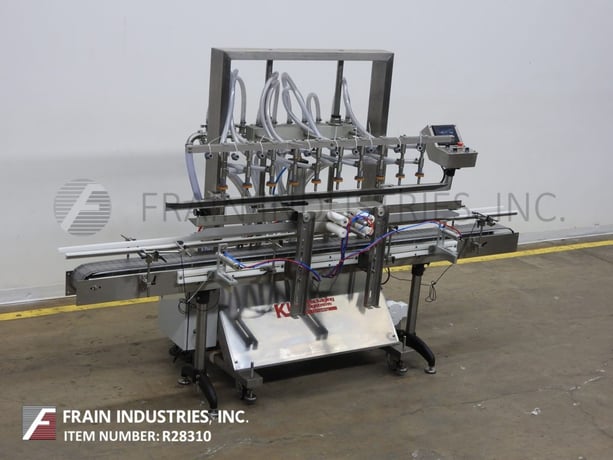 Accutek #APOF10, automatic, inline, 10-head, Stainless Steel, pressure gravity overflow filler - Image 5