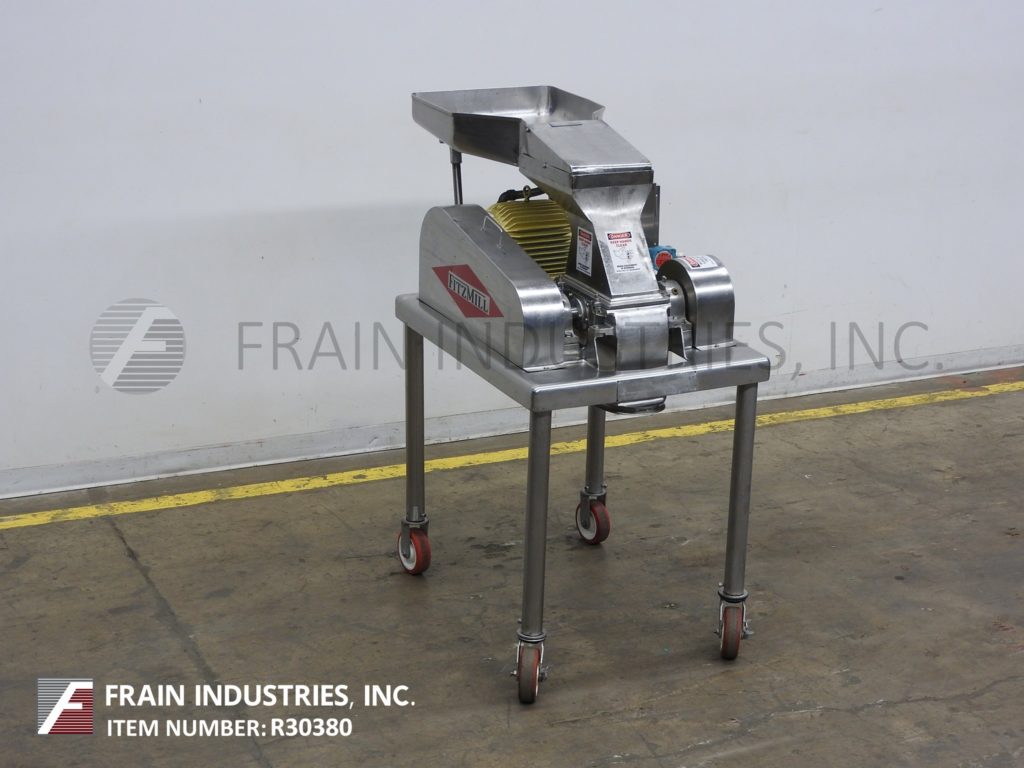 Fitzpatrick #DA0S6, Stainless Steel hammermill, 16 fixed knife / impact blades, 20" W x 20" L x 4" D feed pan - Image 1