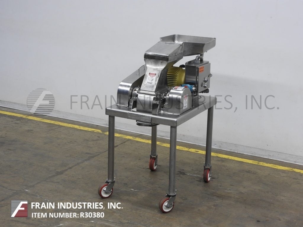 Fitzpatrick #DA0S6, Stainless Steel hammermill, 16 fixed knife / impact blades, 20" W x 20" L x 4" D feed pan - Image 5