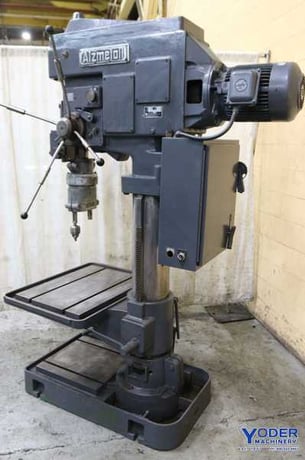 15" Alzmetall #A2-E, single spindle drill, 15" throat, #5MT, 34.5" x26.5" table, 5 HP, #71199 (2 available) - Image 2