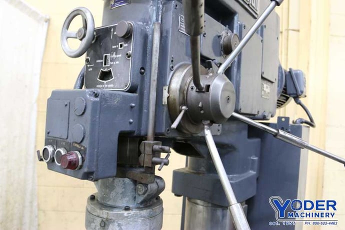 15" Alzmetall #A2-E, single spindle drill, 15" throat, #5MT, 34.5" x26.5" table, 5 HP, #71199 (2 available) - Image 6