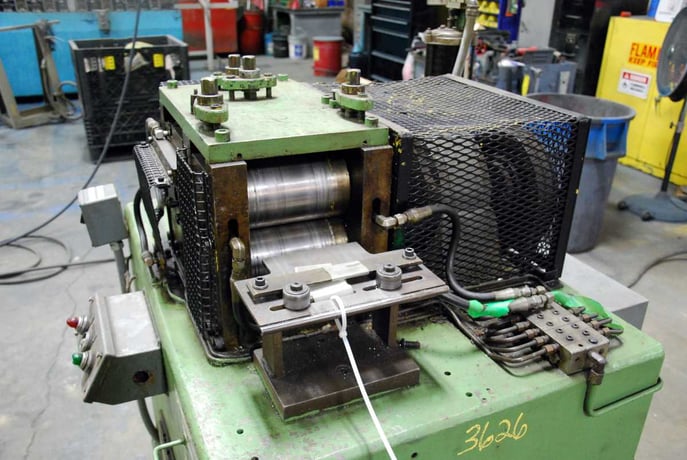 6" Tishken #6-R-6, flattener, 5-roll, R-L, 2" roll diameter - Image 2