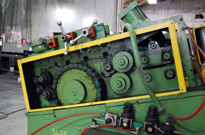 36" Mecon #4STR36CB, 7-roll flattener, R-L, 28 HP - Image 2