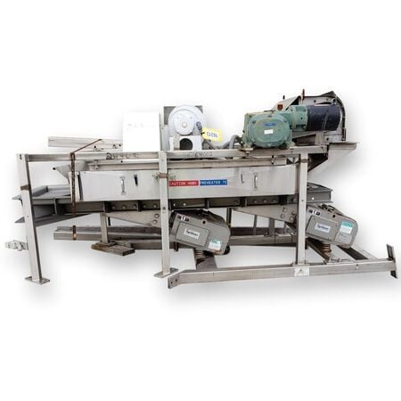 Syntron #FH-22-C-DT, 22" width x 80" L Stainless Steel magnetic vibrating pan feeder dryer, #16313 - Image 1