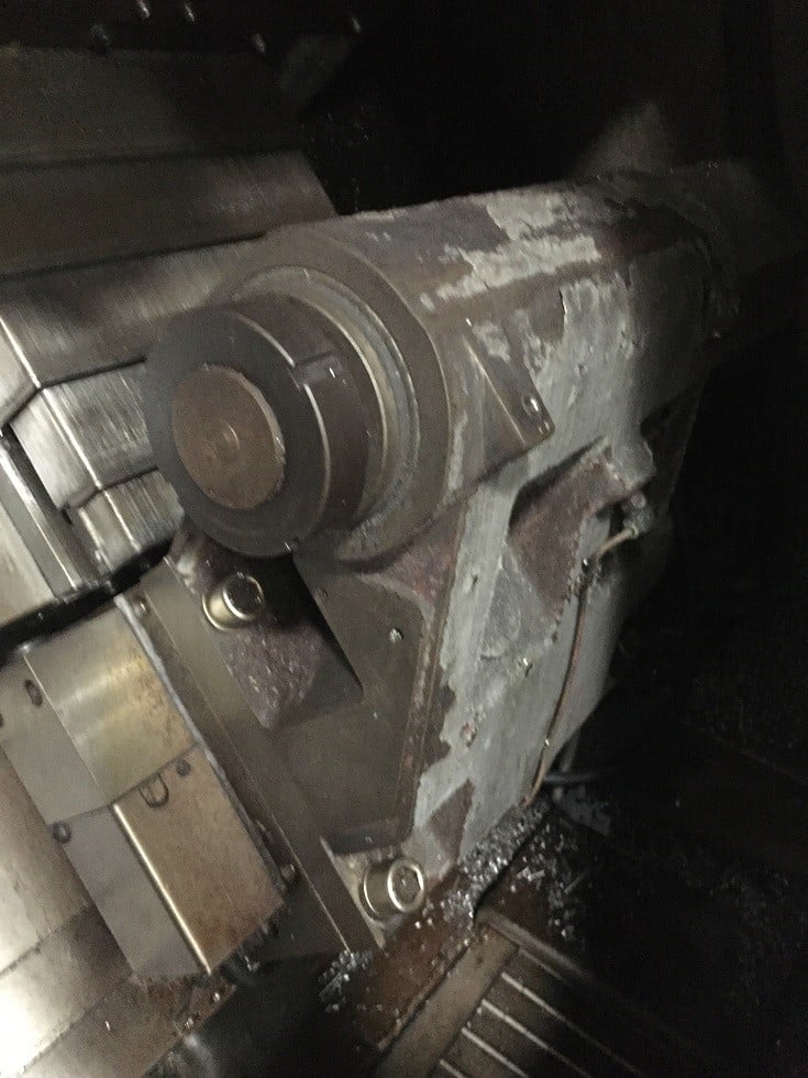 Leadwell #T7, 20.4" swing, 8" chuck, 2.5" bar, 2-Axis slant bed, Fanuc 0iT, tailstock, 2006, #15830J - Image 6