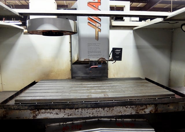 Haas #VF-8, 64" X, 40" Y, 30" Z, 7500 RPM, Cat 40,20 automatic tool changer, 20 HP, R.T., prog coolant - Image 3