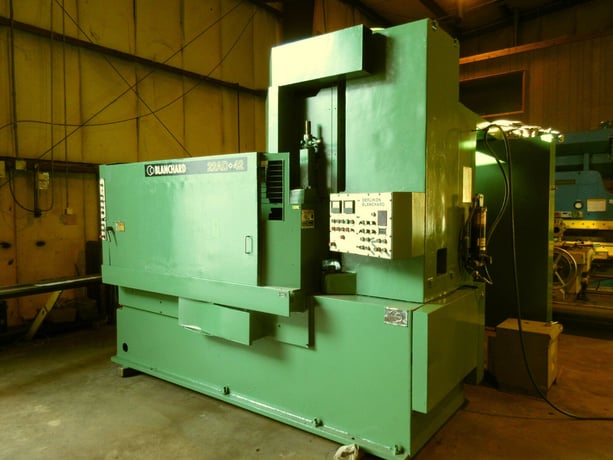 Blanchard #22AD-42 Oerlikon, 42" chuck, 22" wheel, automatic cycle, coolant system, 50 HP, 1983 - Image 2