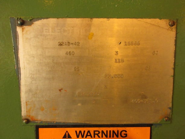 Blanchard #22AD-42 Oerlikon, 42" chuck, 22" wheel, automatic cycle, coolant system, 50 HP, 1983 - Image 8