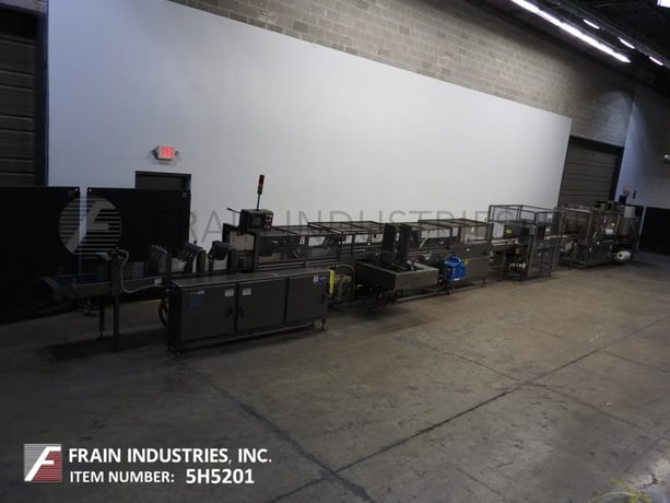 Arpac #TS2212/45TW28, complete line container, automatic, continuous motion, servo driven, tray former - Image 1