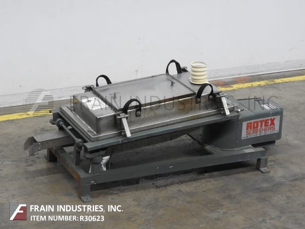 17" x 32" Rotex #111PS-SSSL, Stainless Steel, single deck vibratory sifter separator, cover with quick - Image 1