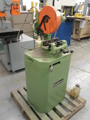 10" Scotchman #CPO-10, cut-off saw, 15-90&deg; cut, 36" height to vise, 22" x44", 2011 - Image 1