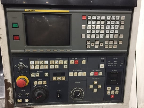 Mori Seiki #SL-15, 17.7" swing, 25.4" centers, 6" chuck, 3-jaw, 2" bore, tailstock, Fanuc MFT6 - Image 1