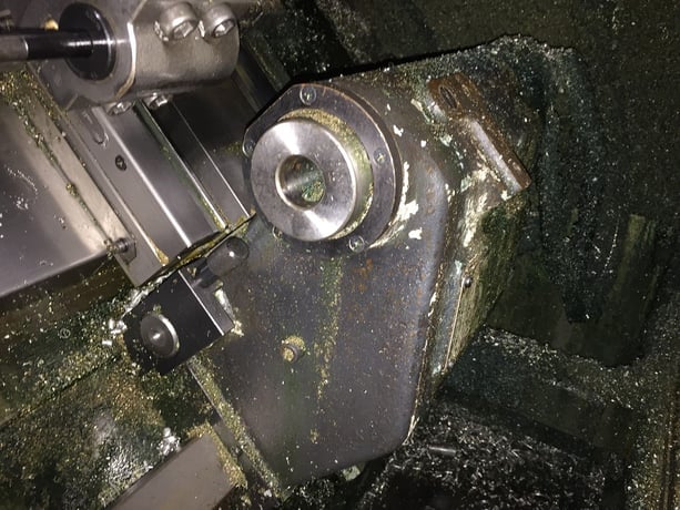 Mori Seiki #SL-15, 17.7" swing, 25.4" centers, 6" chuck, 3-jaw, 2" bore, tailstock, Fanuc MFT6 - Image 5