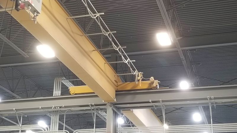10 Ton, Shaw-Box, 110' Span, 25' lift, radio, VFD bridge, 2008, #1948 - Image 4