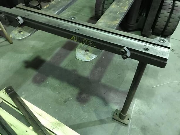 1/4" x 10' Allsteel, hydraulic shear, 40" front operated power back gauge w/readout, 6' squaring arm, 25 HP - Image 7