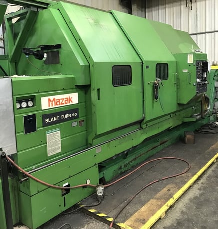 Mazak #Slant-Turn-60U, CNC turning center, 36" swing, 20" chuck, 6.5" spindle bore, 1989 - Image 1