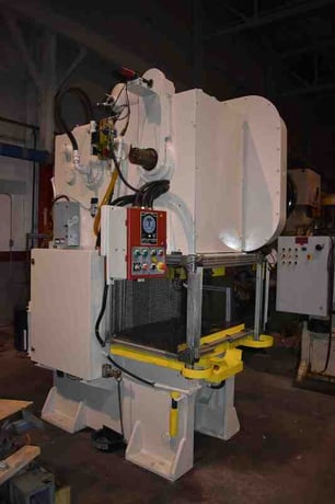 100 Ton, Goiti #CFR, 5.5" stroke, 11.2" Shut Height, 3.5" adj, 38" x 24.5" bed, T-slotted, gap frame press - Image 2