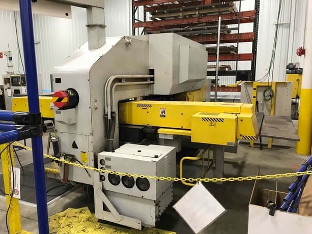 33 Ton, Amada #Pega-357, CNC turret punch, GE Fanuc 04PC, 44 station, automatic repositioning, hydraulic - Image 2
