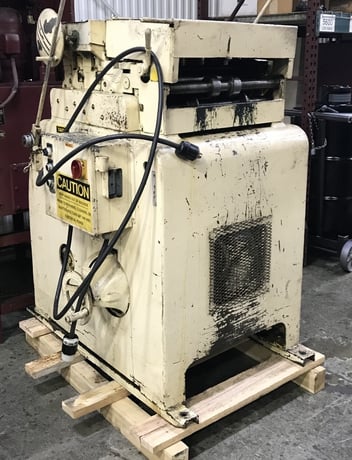 18" x .05" Littell #418-5PD, powered straightener, 5-rolls, loop Control arm, 1954, #10423 - Image 1