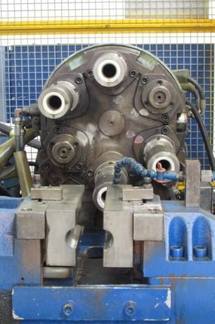 2" BEMA #PAN-10.6, tube end former, 6-hit machine, expand/reduce/bead, automatic lube system - Image 3