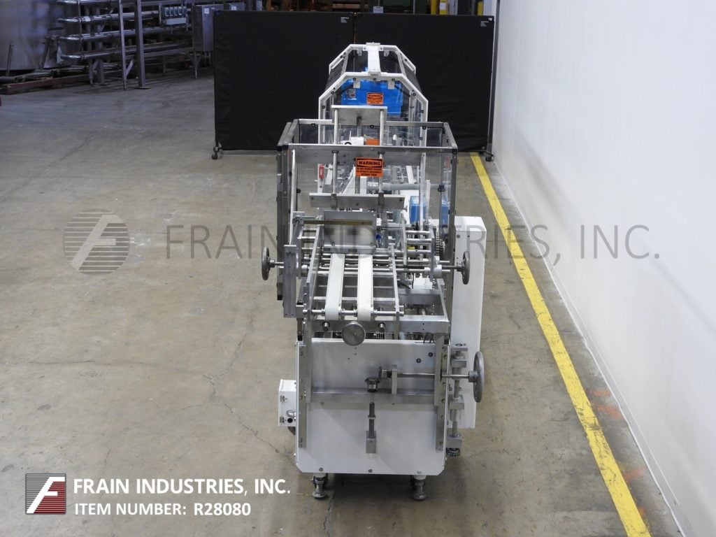 Adco #15D105EC, semi-automatic, horizontal, hot melt glue cartoner, 25-100 cartons per minute, Nordson hot - Image 3