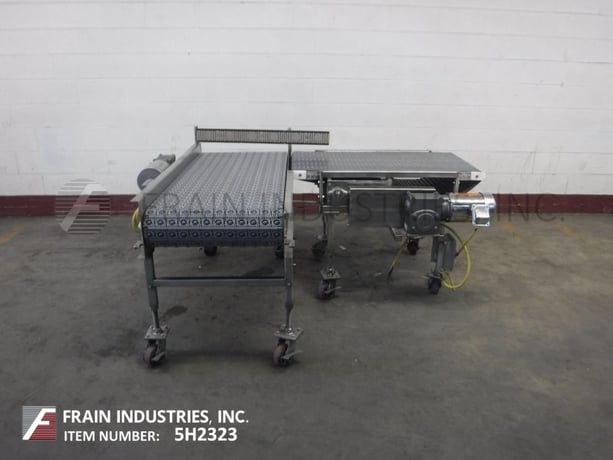 24" wide x 4.1' long, Intralox #ARB. activated roller belt conveyors, 28"-34" infeed/discharge, 1 HP drive - Image 4